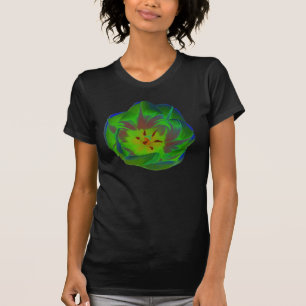Tulipas Verdes Místicas T Camisa