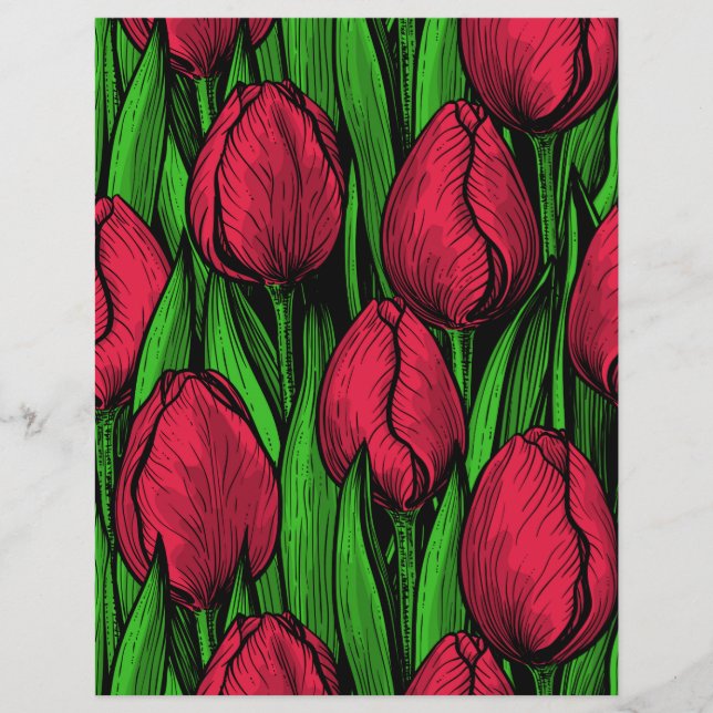 Tulipas vermelhas (Frente)