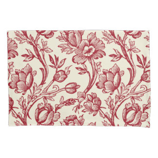 Tulipas Vermelhas e Creme Toile - Decoração Countr