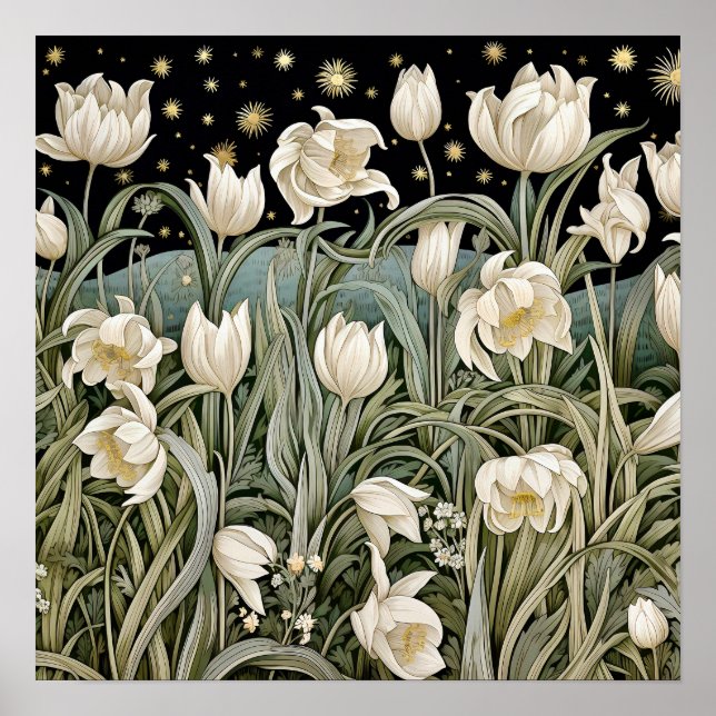 Tulips Art Impressão (Frente)