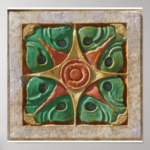 Tulsa Art Deco azulejo tela de impressão