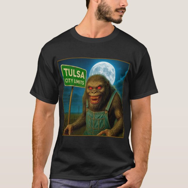 TULSA T-SHIRT - "TERROR STRIKS TULSA" (Frente)