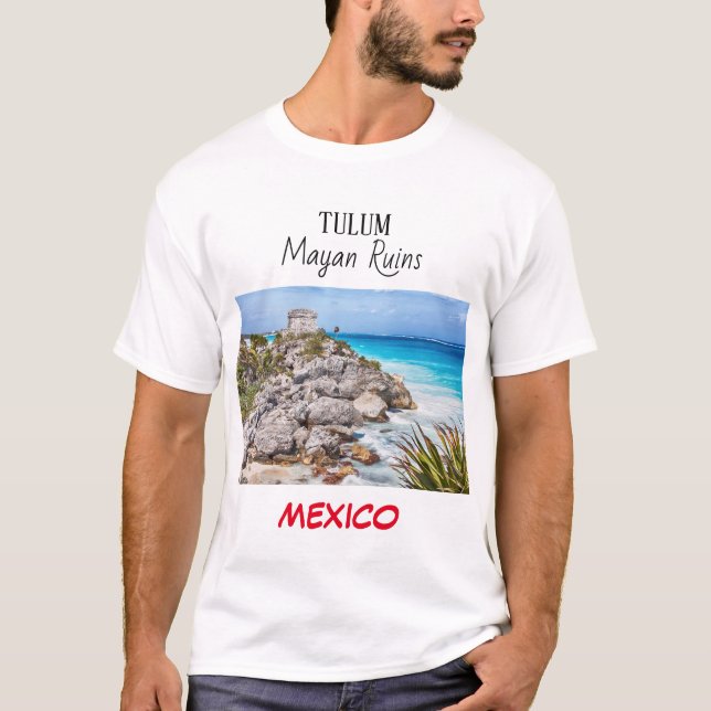 Tulum Mayan Ruins México Camisa Branca (Frente)