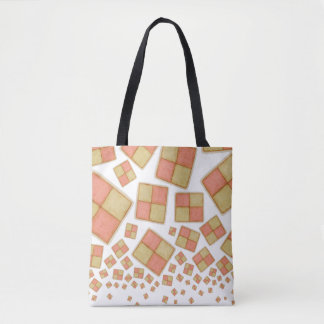 Tumbing Battenberg cake Tote Bag