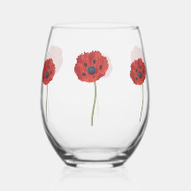 Tumbler da Flor de Vidro - Design Floral Elegante