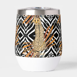 Tumbler de Vinho Cheetah Selvagem – Arte de Vida S
