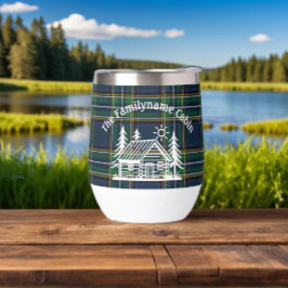 Tumbler de vinho de cabina personalizado com isola