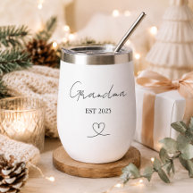 Tumbler de Vinho Personalizado com Ano de Avó Mini