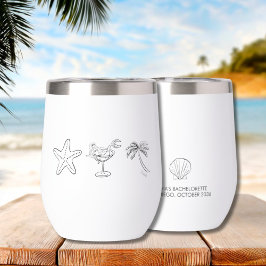 Tumbler de vinho térmico de Festa de solteira de p