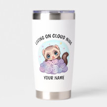 Tumbler Térmico Personalizado de Furão Fofo