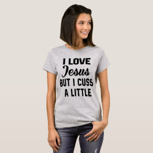 Tumblr T-Shirt Eu Amo Jesus Mas Eu Cuido Um Pouco