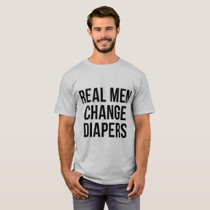 Tumblr T-Shirt Homens Reais Mudam Fraldas