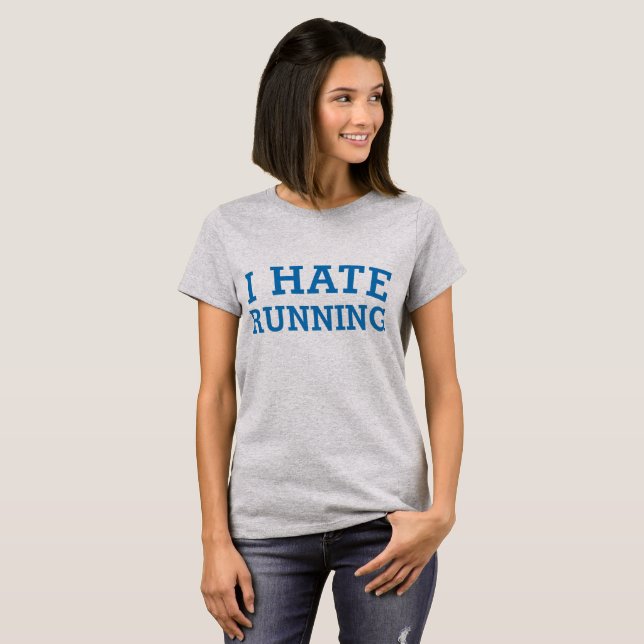 Tumblr T-Shirt I Odeio Correr (Frente Completa)