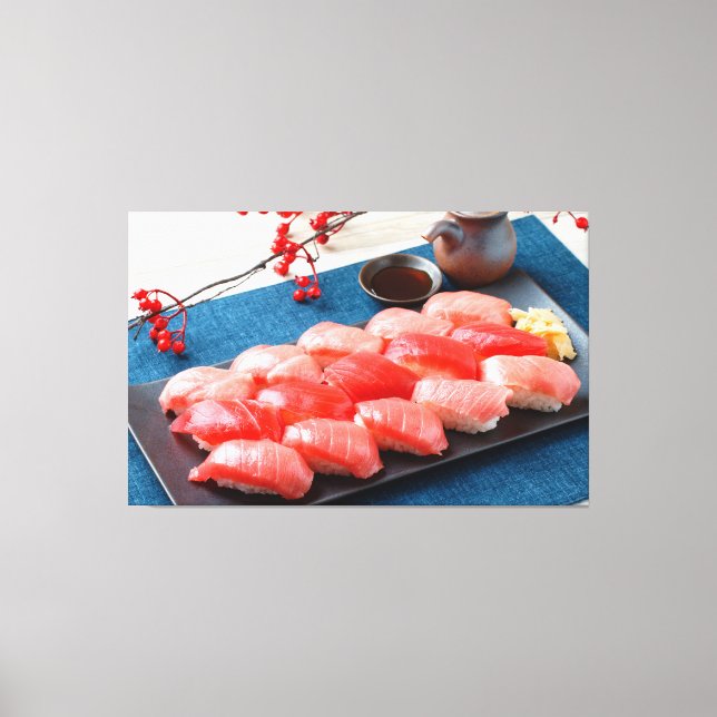 Tuna Harmony – Japanese Sushi Canvas (Frente)