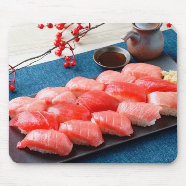 Tuna Lover’s Feast – Bold Sushi Mouse Pad (Frente)