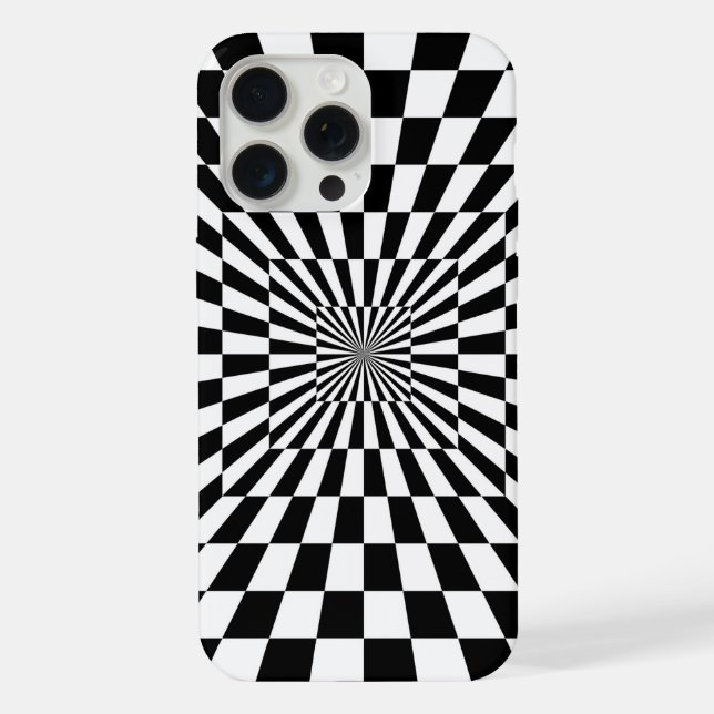 túnel de chessboard com ilusão óptica (Verso)