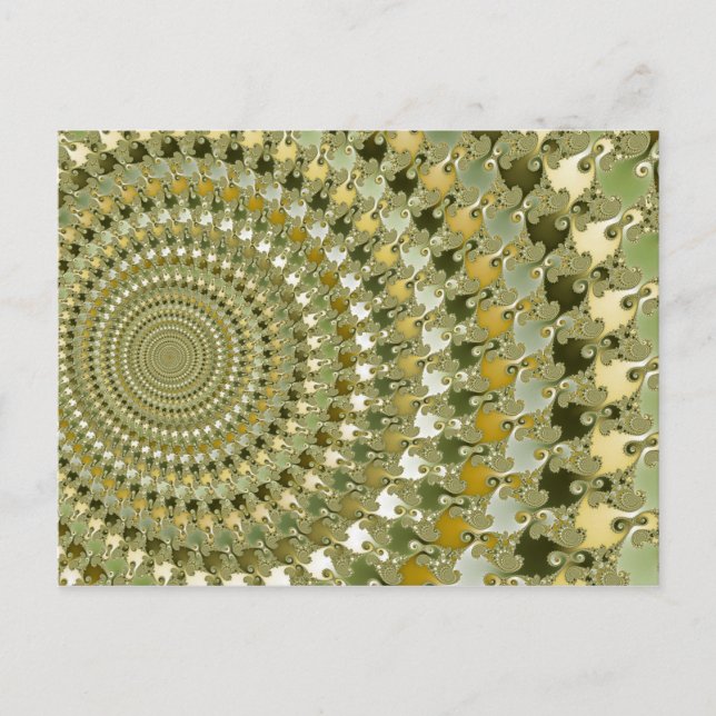 Túnel de transe - Cartão postal Fractal (Frente)