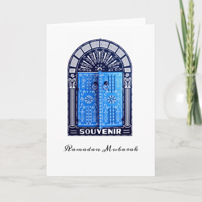 Tunísia - Cartão de Saudação Dobrado (Frente)