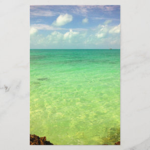 Turcos do oceano do Aqua e foto verdes de Caicos