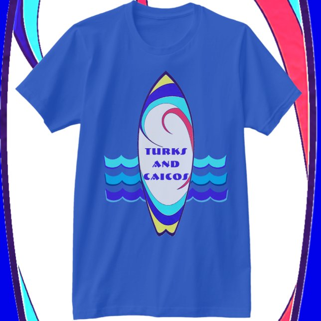 Turcos e Caicos sobrevoam as ondas T-Shirt (Criador carregado)