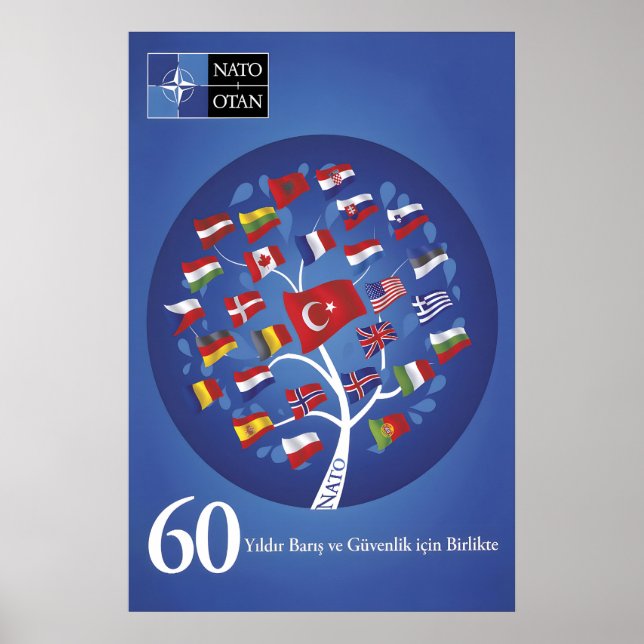 Turkish NATO Anniversary Poster Together for Peace (Frente)