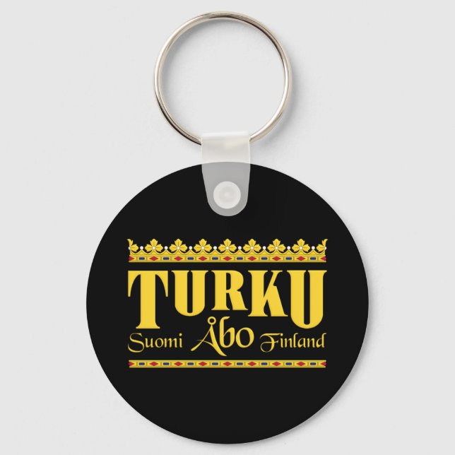 Turku Finlândia chaveiro (Frente)