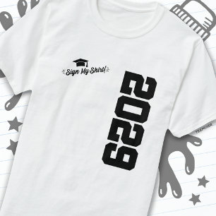 Turma de 2029 Camisa de Formatura Meu Sinal Camisa