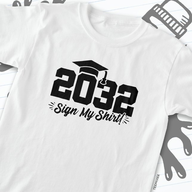 Turma de 2032 Formatura Camisa Personalizada Veter (Criador carregado)