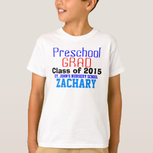 Turma de Graduados da Pré-Escola de Camisa de Nome