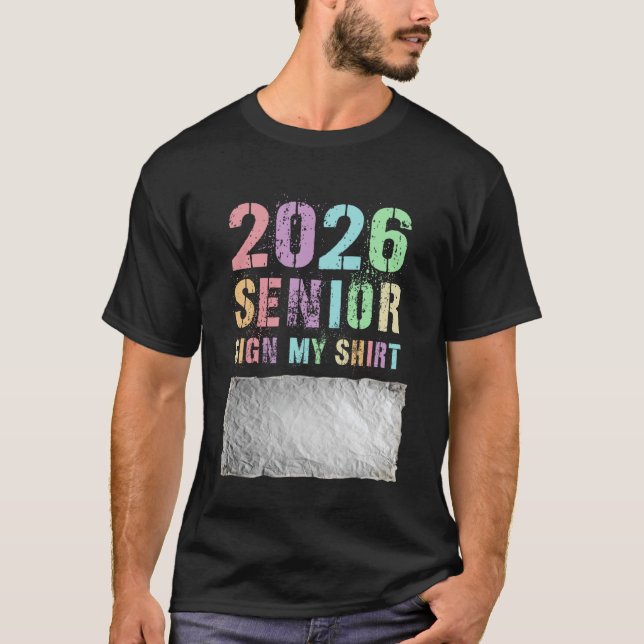 Turma Groovy de 2026 Seniores Assine Minha Camisa  (Frente)