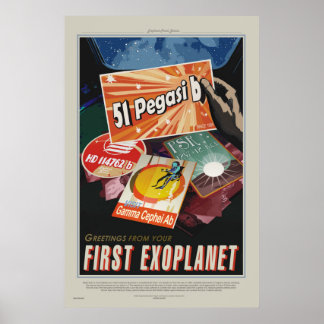 Turnê 51 Pegasi b - Poster do Escritório de Viagem