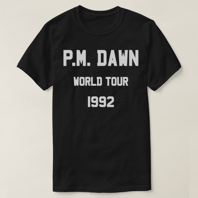 Turnê mundial de PM Dawn - Camisa essencial (Frente do Design)