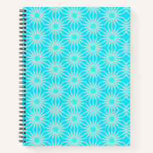 Turquesa, Aqua e flores de Cinza com ciano