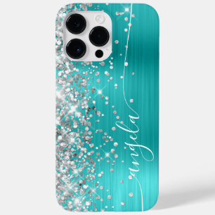 Turquesa Azul e Prata Glittery Glam Assinatura