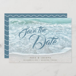 Turquesa Blue Ocean Salve o Cartão de Data