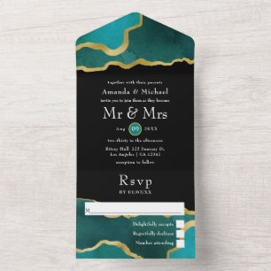 Turquesa - Casamento de Alho e Agato Dourado Tudo