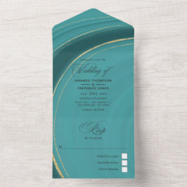 Turquesa - Casamento de Alho e Agato Dourado Tudo 