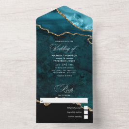 Turquesa - Casamento de Alho e Agato Dourado Tudo 