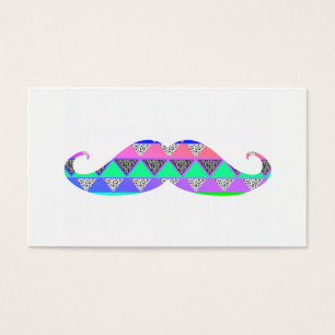 Turquesa Colorida Aztec Padrão Mustache