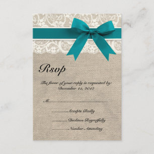 Turquesa de Placa RSVP de Olhar para o Lace Russo