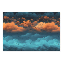 Turquesa e colônia laranja noturna de taco