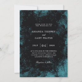 Turquesa e convites para casamentos negros