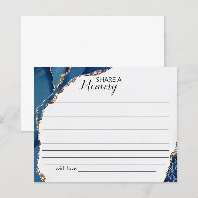 Turquesa e Dourado Compartilhamento de uma Placa F (Frente/Verso)