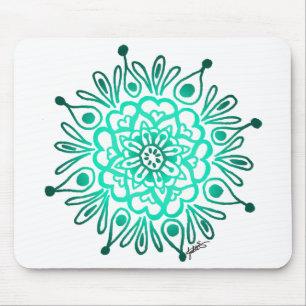 Turquesa Mandala Mousepad