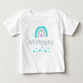 Turquesa Rainbow Princess Stars Baby Girl T-Shirt