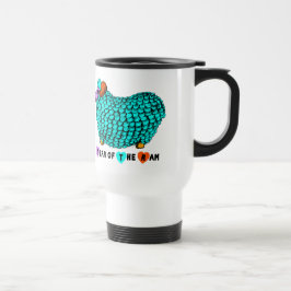 Turquesa Ram Chinês Ano Zodiano Caneca de viagem