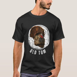 Turquia Caçando Camisa Antigo Tom Gobbler Turquia