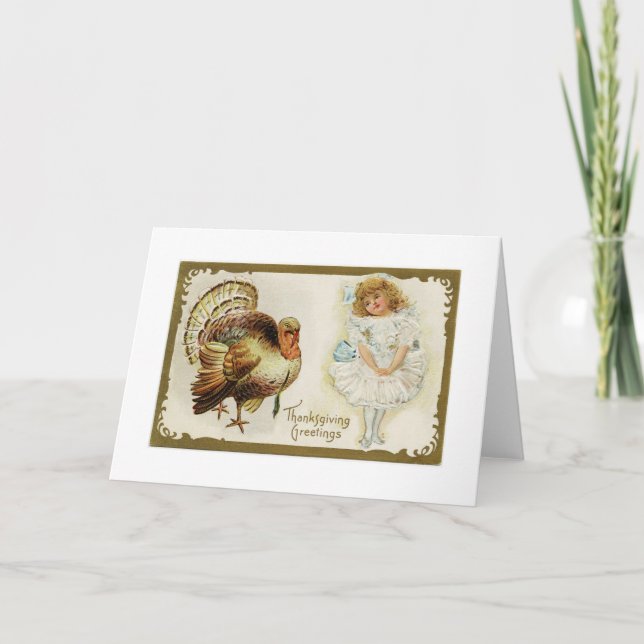 Turquia de Ação de Graças e Cartão de Saudação de  (Frente)