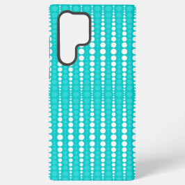 Turquoise and White Polka Dots Phone Case