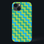 Turquoise Blue Neon Green Emerald Chevrons<br><div class="desc">Um caso chic Case-Mate para proteger seu smartphone Samsung Galaxy Note 4,  com um padrão zigzag de turquesa,  verde neon e chevrons emerald. Parte da coleção Posh & Painterly 'Blue Moons',  este padrão pode ser facilmente personalizado para ajustado qualquer caso.</div>